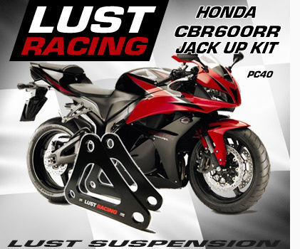 CBR600RR jack up kit. Lust Racing jack up kit for Honda CBR600RR, image