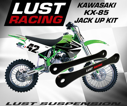 KX85 jack up kit. Kawasaki KX-85 rear suspension jack up link kit