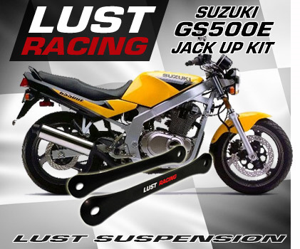 GS500E jack up kit. Lust Racing jack up kit for Suzuki GS500E, image