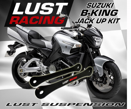 B-King jack up kit. Suzuki B-King GSX1300 jack up kit by Lust Racing, image