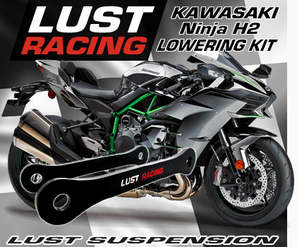 lust racing LR-LK-KAW-ZXR750-89-90-40L Black Kawasaki ZXR750 H2 Lowering Kit 40mm 