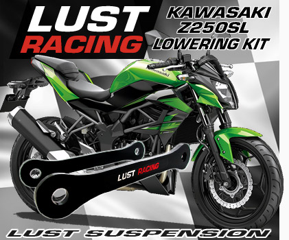 2015-2020 Kawasaki Z250SL lowering kit by LUST Racing
